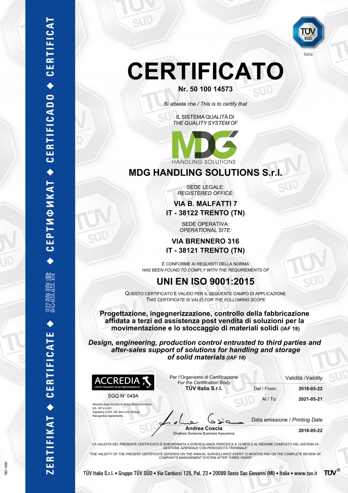 Certificate Iso 9001 2015